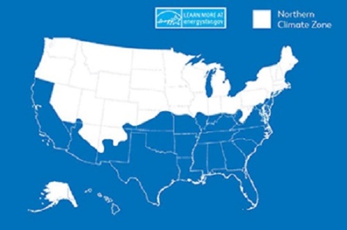 Map of the ENERGY STAR Northern Climate Zone